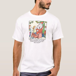 T-shirt Reçus du père noël de bande dessinée de Noël