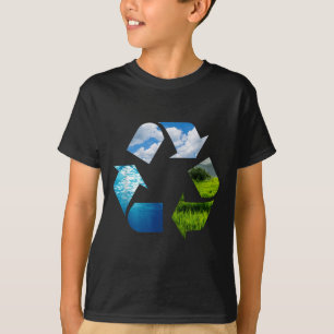 T-shirt Recyclage de la planète Terre Protection De l'envi
