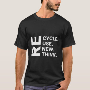 T-shirt Recycle Réutiliser Renouveler Repenser Eh Jour Env