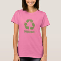 T-shirt Recycle vert