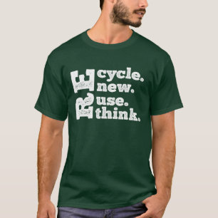 T-shirt Recycler réutiliser le Jour des terres de repenser
