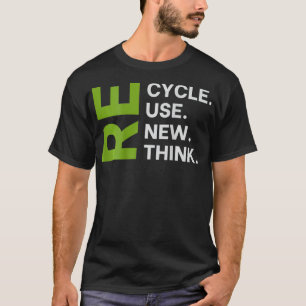 T-shirt Recycler réutiliser Renouveler l'environnement de 