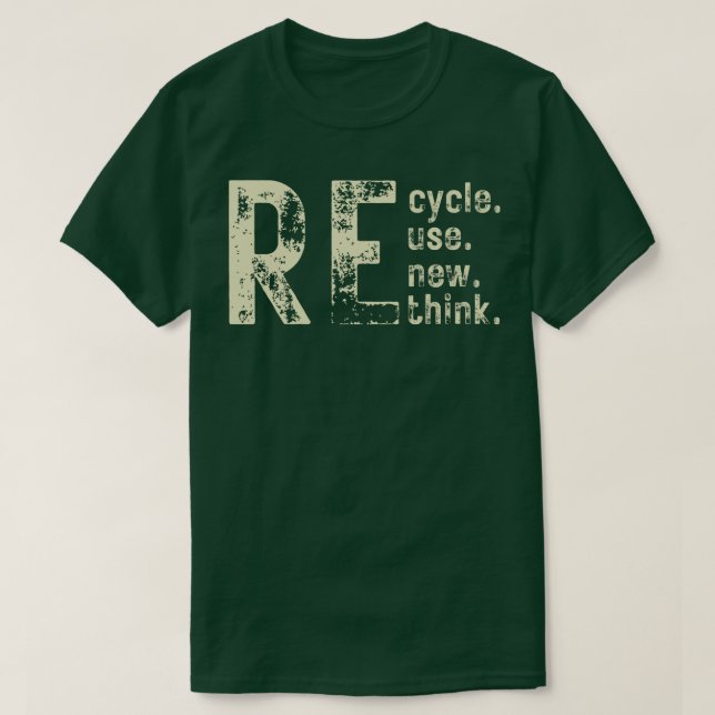 T-shirt Recycler Réutiliser Repenser 1 (Design devant)