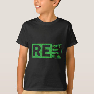 T-shirt Recycler Réutiliser Repenser la protection De l'en