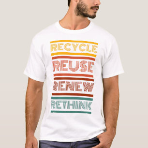 T-shirt Recycler Réutiliser Réutiliser Repenser