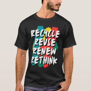 T-shirt Recycler Réutiliser Réutiliser Repenser