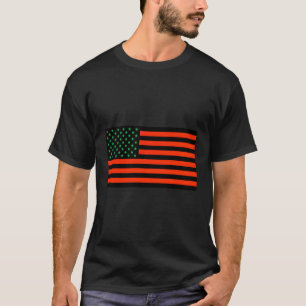 T-shirt Red Black Vert Drapeau Noir Possédé Bz Afrique Amé