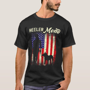 T-shirt Red Blue Heeler Maman Australian Cattle Chien Amér