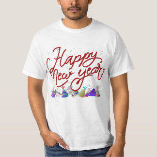 T-shirt Red 'Bonne année' Fête du Nouvel An