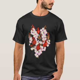 T-shirt Red Cardinal Bird Oiseaux Watchers