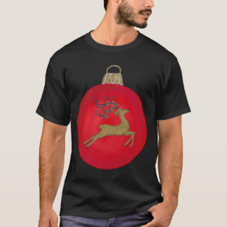 T-SHIRT RED CHRISTMAS BUBBLE