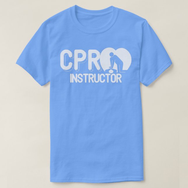 T-shirt Red Cross CPR Instructeur Meilleur CPR EMT Formate (Design devant)