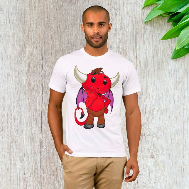 T-shirt Red Devil Bat Mens (Créateur téléchargé)