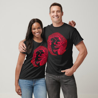 T-shirt Red Dragon 紅竜 Traditional Japanese crest