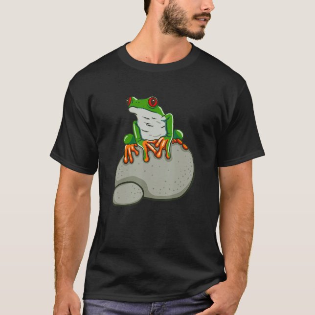 T-shirt Red Eyed Frog Rainforest Amphibian Frogs (Devant)