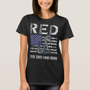 T-shirt Red Friday Militaire Déployé Marine Soldat US Drap