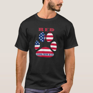 T-shirt RED Friday Military Service Dogs  Veteran Gift Ide