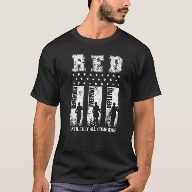 T-shirt Red Friday Military Shirt On Friday We Wear Red Ve (Devant)