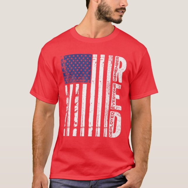 T-shirt RED Friday Souvenez-vous de tous ceux qui ont dépl (Devant)
