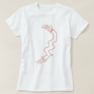 T-shirt Red Geoglyphs Nazca Lines Ancien Dragon Aliens