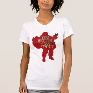 T-shirt Red & Gold Père Noël Sac de jouets Vous feriez mie