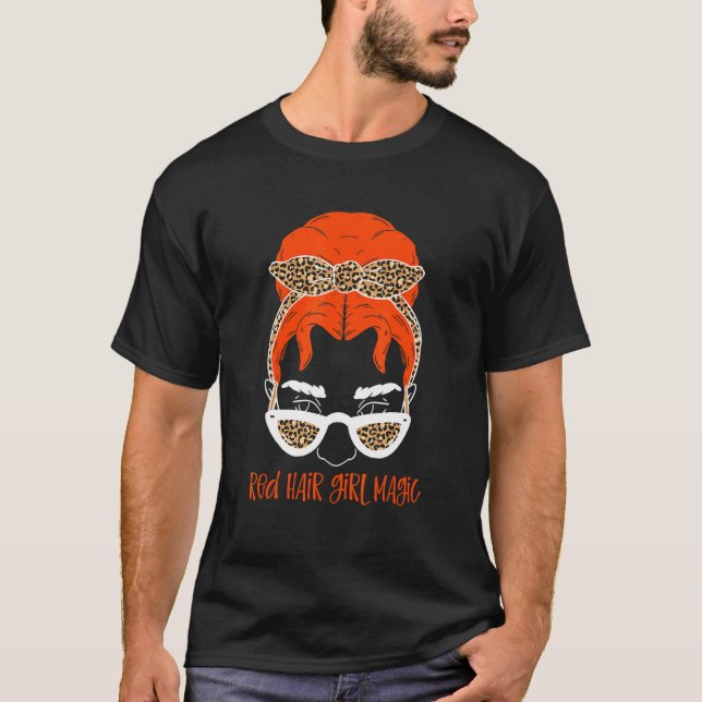 T-shirt Red Hair Girl Redhead Ginger (Devant)