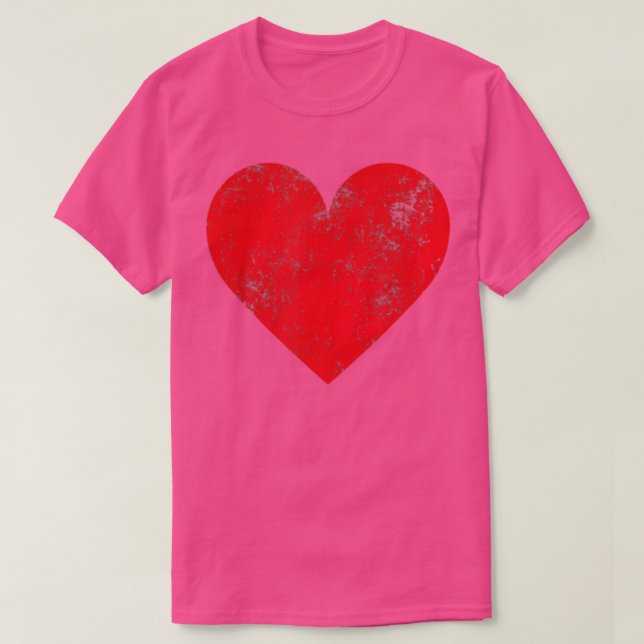 T-shirt Red Heart Femmes Hommes Enfants Aimez les valentin (Design devant)