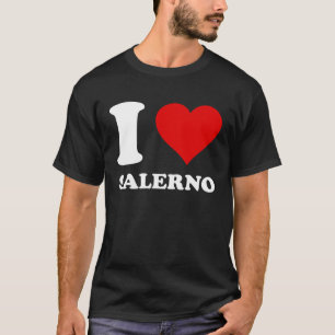 T-shirt Red Heart I Love Salerno