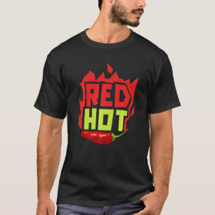 T-shirt Red Hot Chili Flavor épicé Food Chipotle Squad