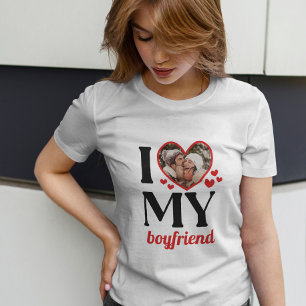 T-shirt Red I Heart My Boyfriend Ajouter photo