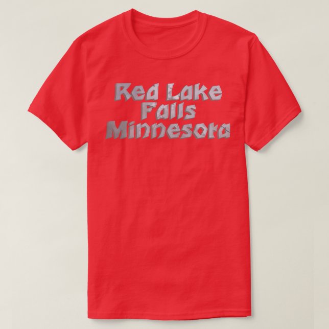 T-shirt Red Lake Falls Minnesota (Design devant)