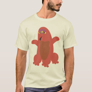 T-shirt Red Monster Fun Goofy Caractère Art