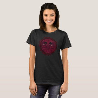 T-shirt Red Mustache Woman