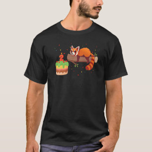 T-shirt Red Panda 2e Anniversaire Red Pandas Animal Graphi