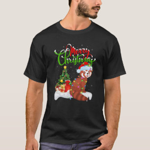 T-shirt Red Panda Amoureux des animaux Xmas Éclairage Roug