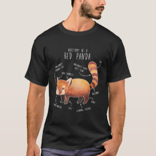 T-shirt Red Panda Anatomy Wild Animal Nature