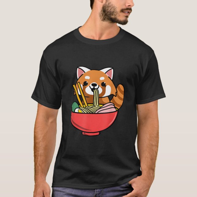 T-shirt Red Panda Eating Ra (Devant)
