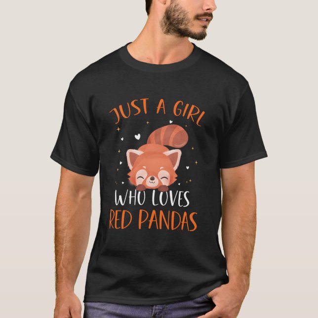 T-shirt Red Panda Just A Who Love Red Pandas (Devant)