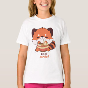 T-shirt Red Panda : Ramen ?
