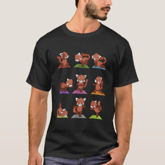 T-shirt Red Panda Yoga