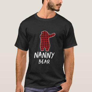 T-shirt Red Plaid Bear Dabbing Noël Pyjama Nanny Matc