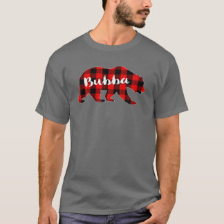 T-shirt Red Plaid Bubba Bear Buffalo Family Pajama Christa