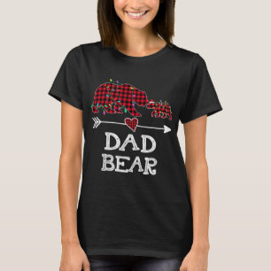 T-shirt Red Plaid Papa Oear Buffalo Famille Papa Pajama Ch