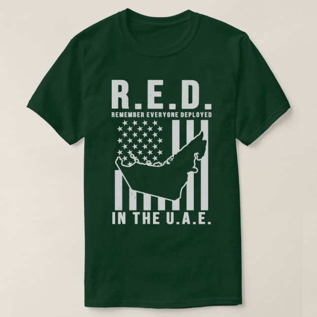 T-shirt RED Rappelez-vous tous déployés aux EAU (Design devant)