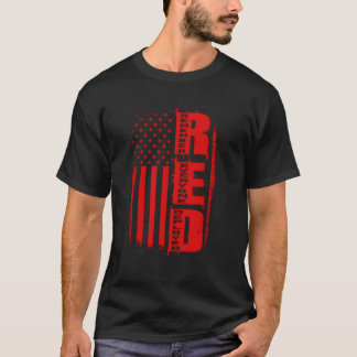 T-shirt Red Rappelez-vous tous les militaires déployés ser