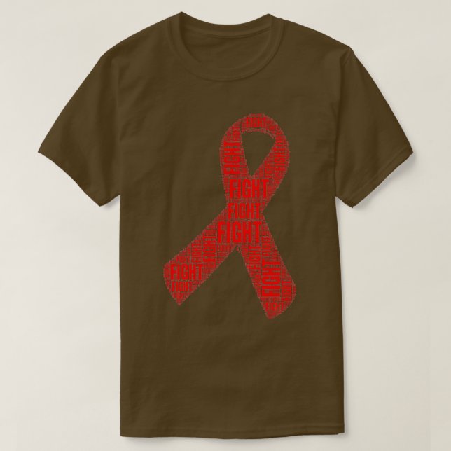 T-shirt Red Ribbon Fight  (Design devant)