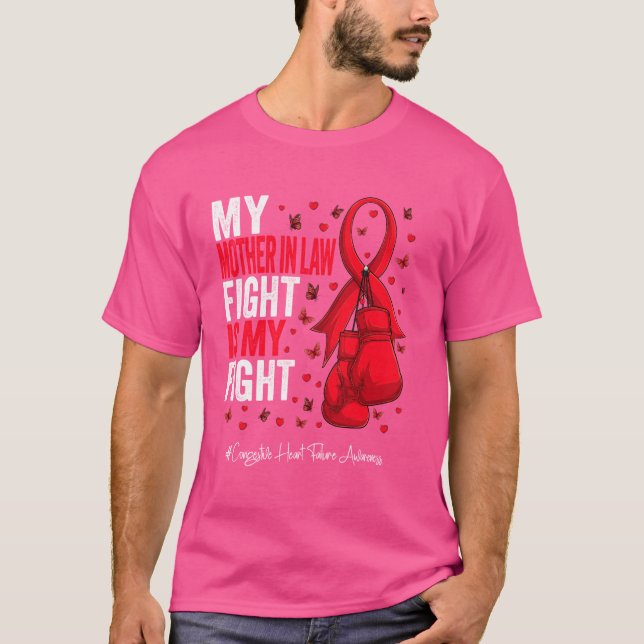 T-shirt Red Ribbon Mère en droit Défaillance cardiaque con (Devant)