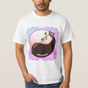 T-shirt Red Rose yin yang