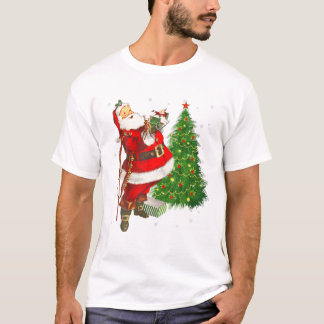 T-shirt Red Santa Claus Red Christmas