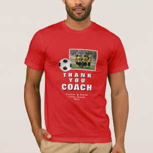 T-shirt Red Soccer Merci Coach Team Photo